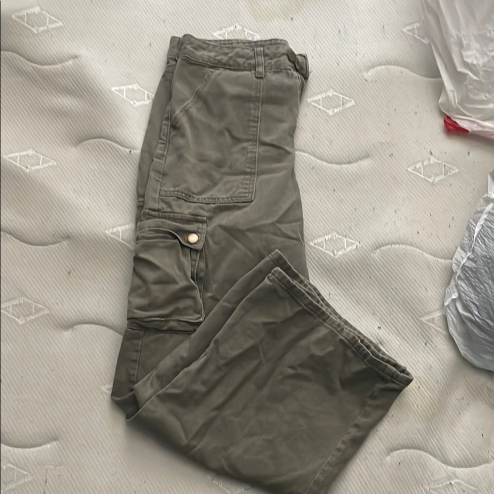 Women's Gray/green Cargo Pants